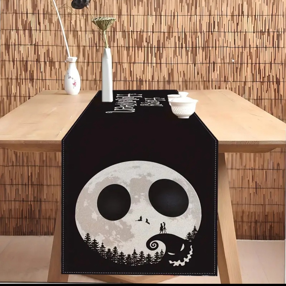 The Nightmare Before Christmas - Table Runner 13x72 Inches Long [Gothic Jack]